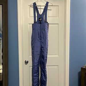Vintage Ski White Stag women’s purple high waisted snow bib 90s winter outdoor